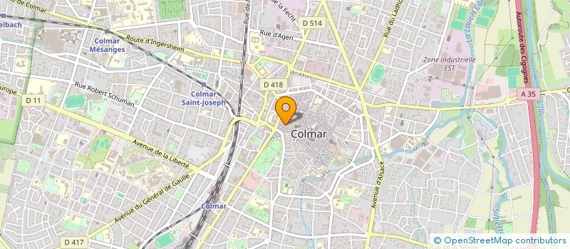 localisation de l'entreprise STUDI'AU  COLMAR