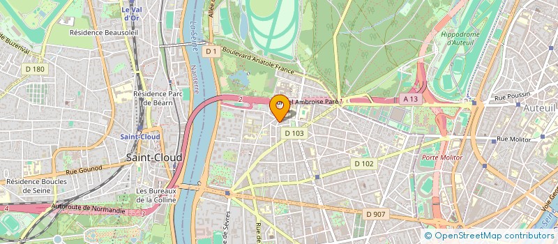 localisation de l'entreprise STUDI'OR  BOULOGNE-BILLANCOURT