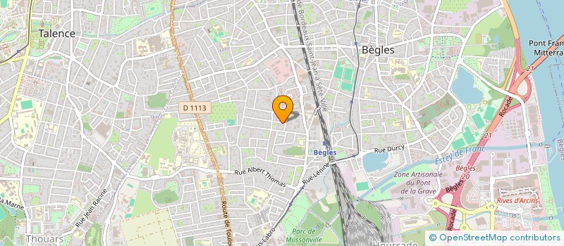 localisation de l'entreprise STUDI TESSIER'S à BEGLES