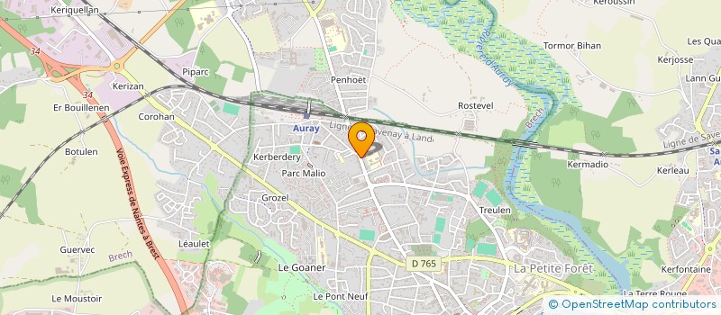 localisation de l'entreprise STUDIADENN à AURAY