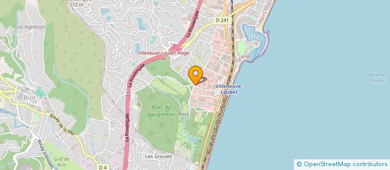 localisation de l'entreprise STUDIEL ILE DE FRANCE  VILLENEUVE-LOUBET