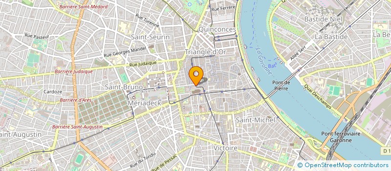 localisation de l'entreprise STUDIO 007 à BORDEAUX