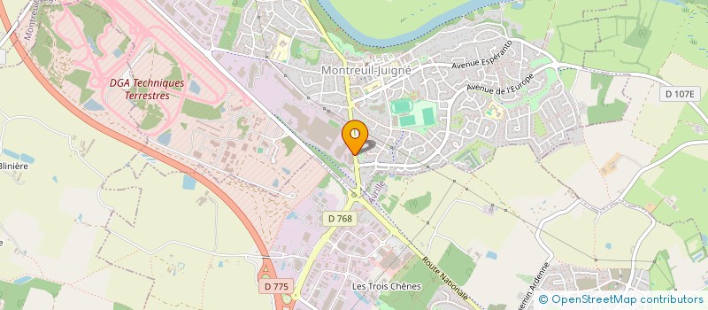 localisation de l'entreprise STUDIO 02 à MONTREUIL-JUIGNE