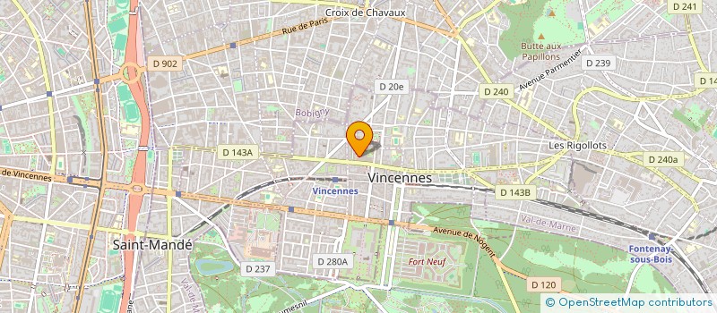 localisation de l'entreprise STUDIO 12 à VINCENNES
