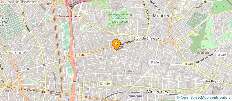 localisation de l'entreprise STUDIO 12 TER à MONTREUIL