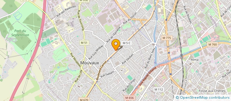 localisation de l'entreprise STUDIO 123 à MOUVAUX