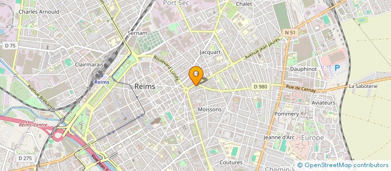 localisation de l'entreprise STUDIO 16 LINGERIE  REIMS