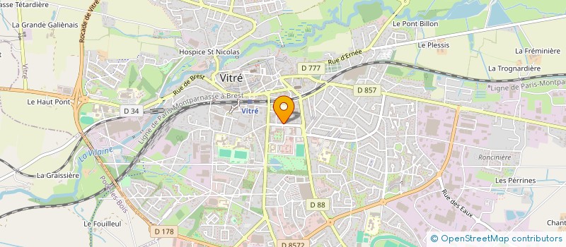 localisation de l'entreprise STUDIO 17  VITRE