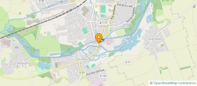 localisation de l'entreprise STUDIO 22 à CORBIE