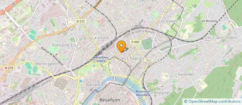localisation de l'entreprise STUDIO 24 à BESANCON
