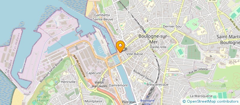 localisation de l'entreprise STUDIO 24 à BOULOGNE-SUR-MER