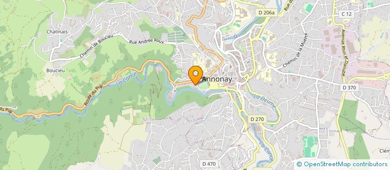 localisation de l'entreprise STUDIO 26 à ANNONAY
