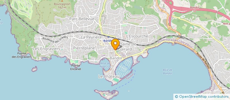 localisation de l'entreprise STUDIO 27  BANDOL