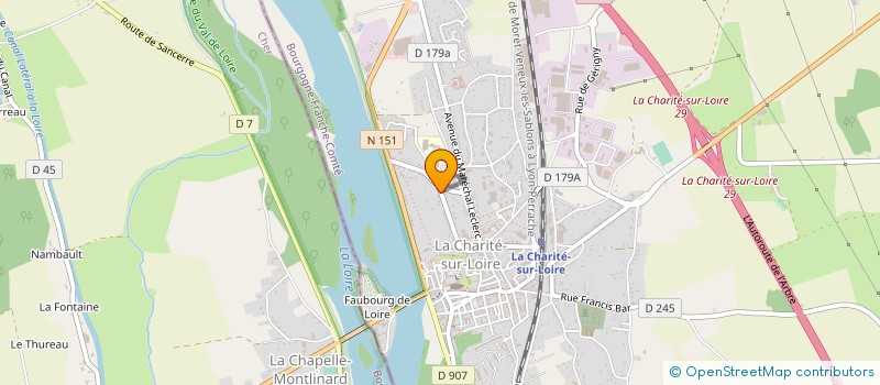 localisation de l'entreprise STUDIO 58 à LA CHARITE-SUR-LOIRE