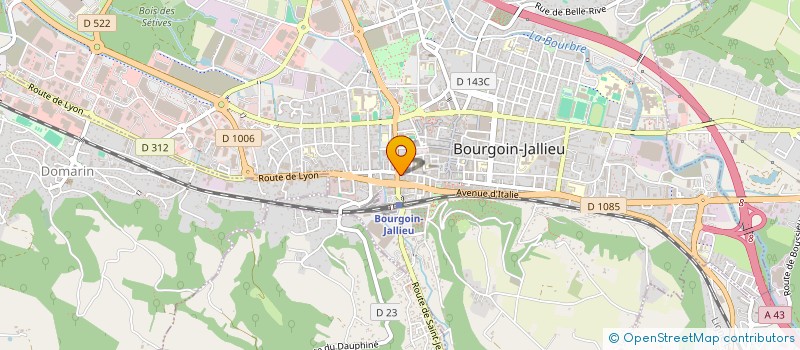 localisation de l'entreprise STUDIO 6 à BOURGOIN-JALLIEU