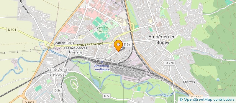 localisation de l'entreprise STUDIO 66 à AMBERIEU-EN-BUGEY