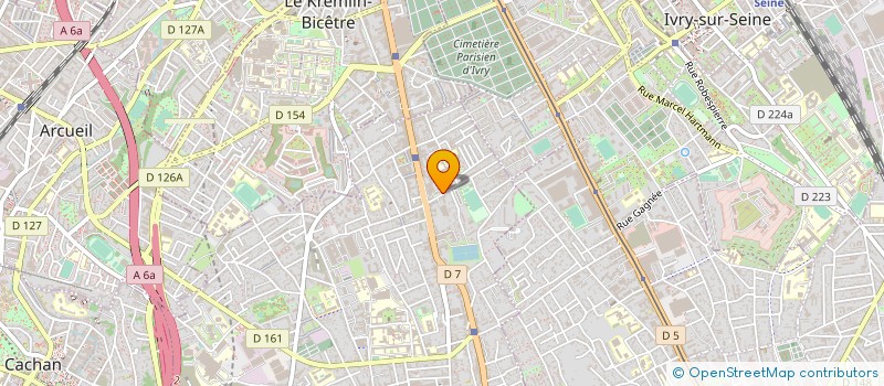localisation de l'entreprise STUDIO 7 à VILLEJUIF