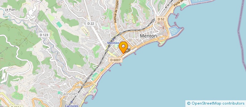 localisation de l'entreprise STUDIO 708 à MENTON