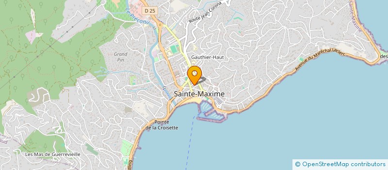 localisation de l'entreprise STUDIO 83 à SAINTE MAXIME