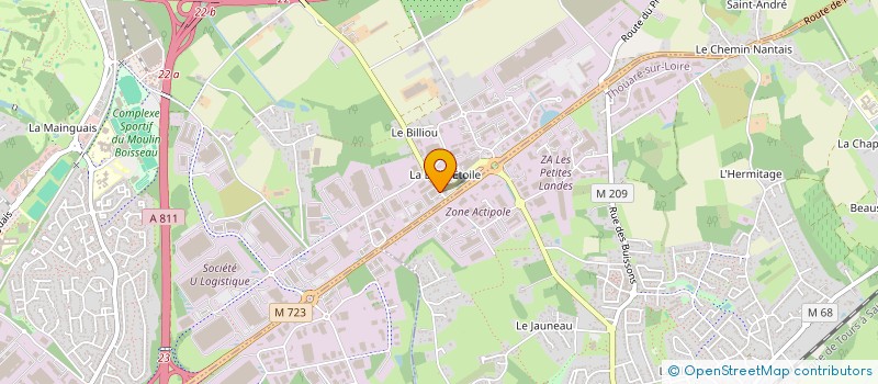 localisation de l'entreprise STUDIO 98 à CARQUEFOU