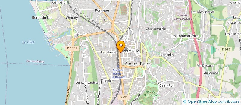 localisation de l'entreprise STUDIO-A-BEAUTE à AIX LES BAINS
