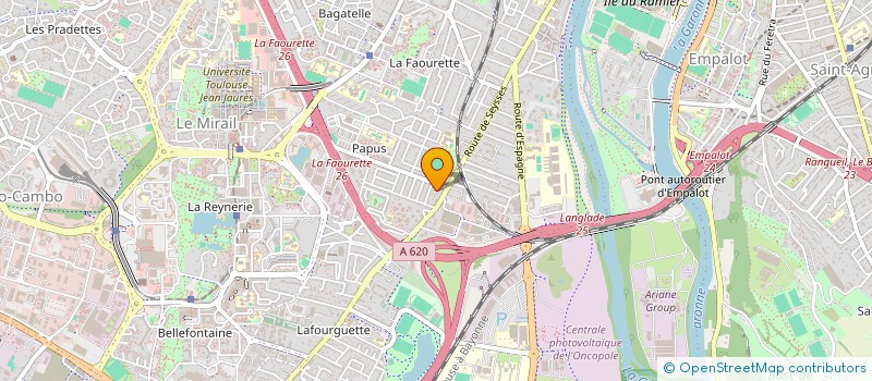 localisation de l'entreprise STUDIO A - GROUPE ERRA  TOULOUSE