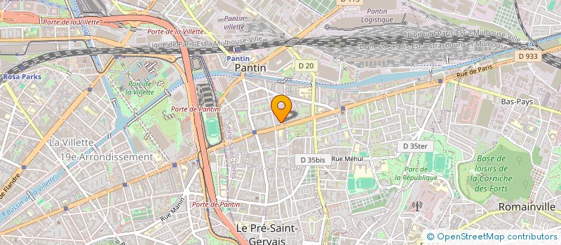 localisation de l'entreprise STUDIO ABI  PANTIN