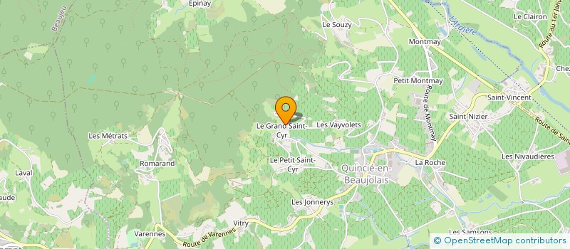 localisation de l'entreprise STUDIO ADI2C  QUINCIE-EN-BEAUJOLAIS