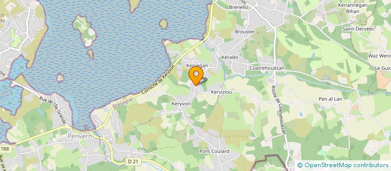 localisation de l'entreprise STUDIO ALPHA  PLEUMEUR-BODOU