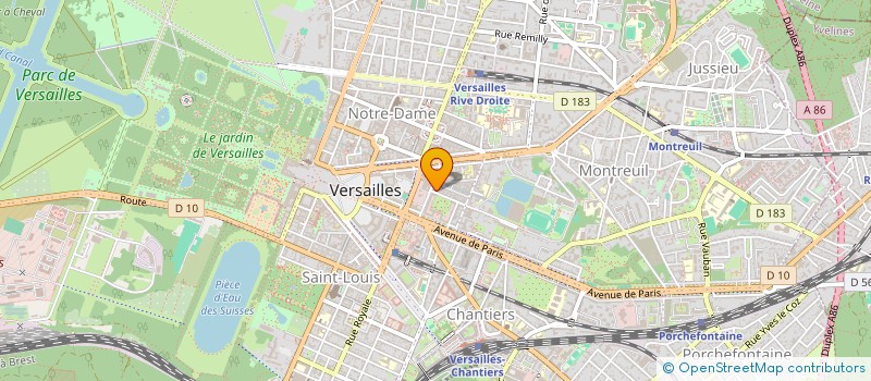 localisation de l'entreprise STUDIO AMENITES à VERSAILLES