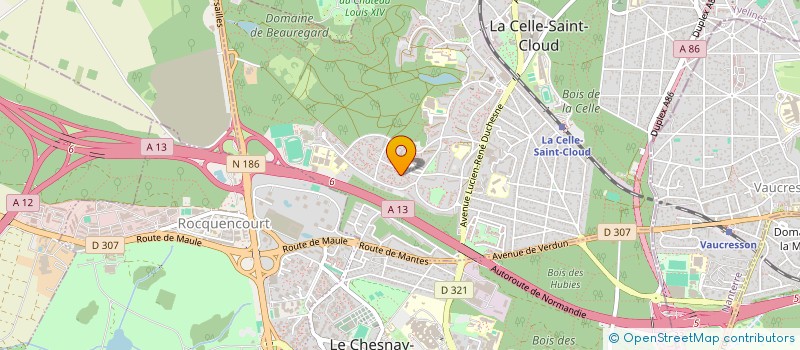 localisation de l'entreprise STUDIO ANIMAGIE à LA CELLE-SAINT-CLOUD