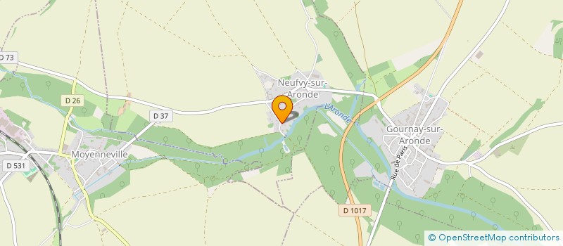 localisation de l'entreprise STUDIO ARC EN CIEL  NEUFVY-SUR-ARONDE