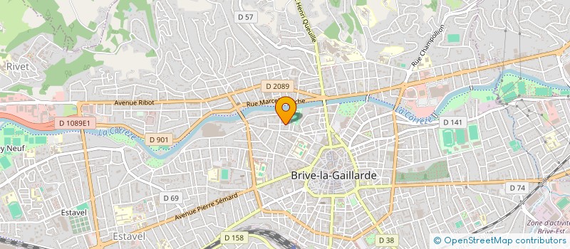 localisation de l'entreprise STUDIO ARCAN  BRIVE-LA-GAILLARDE