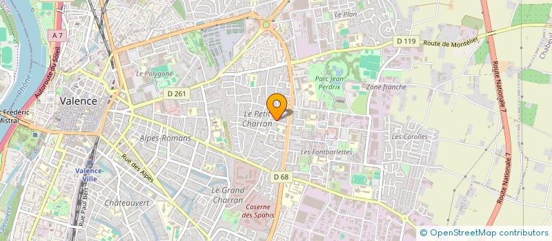 localisation de l'entreprise STUDIO ARNAUD à VALENCE
