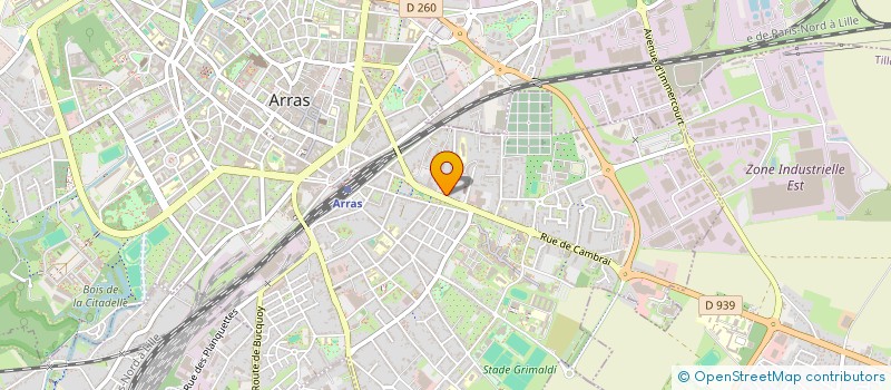 localisation de l'entreprise STUDIO ARRAS à ARRAS