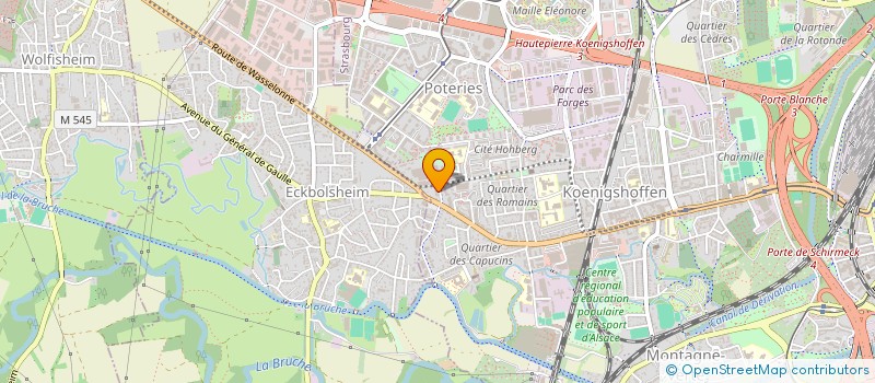 localisation de l'entreprise STUDIO ASTRA à STRASBOURG
