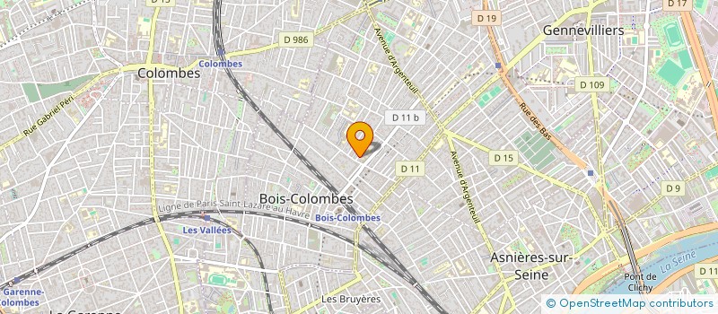 localisation de l'entreprise STUDIO AU 3 PLUS à BOIS-COLOMBES