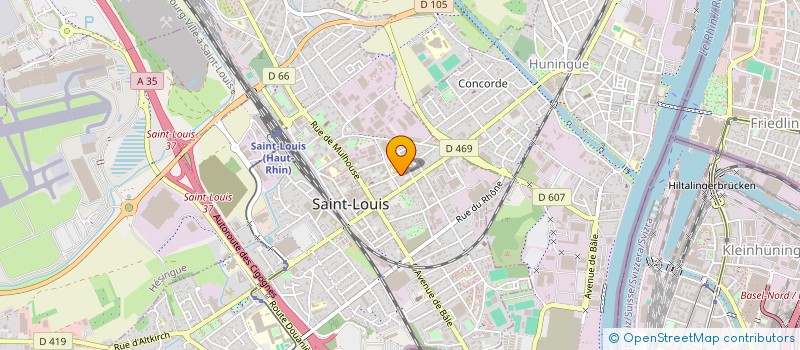 localisation de l'entreprise STUDIO AUTO à SAINT-LOUIS