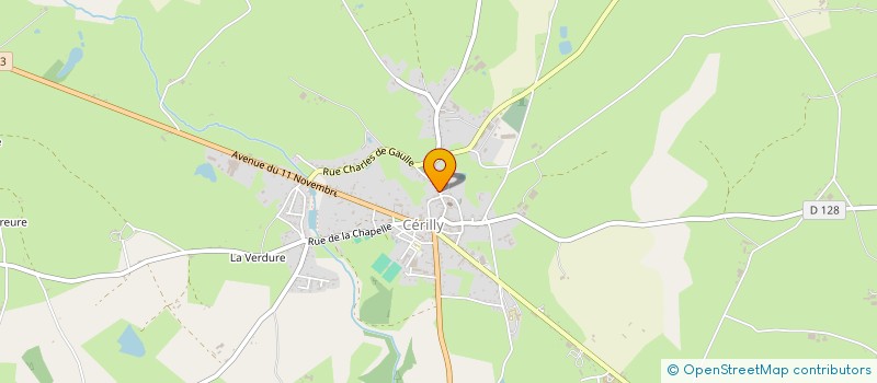 localisation de l'entreprise STUDIO B  CERILLY