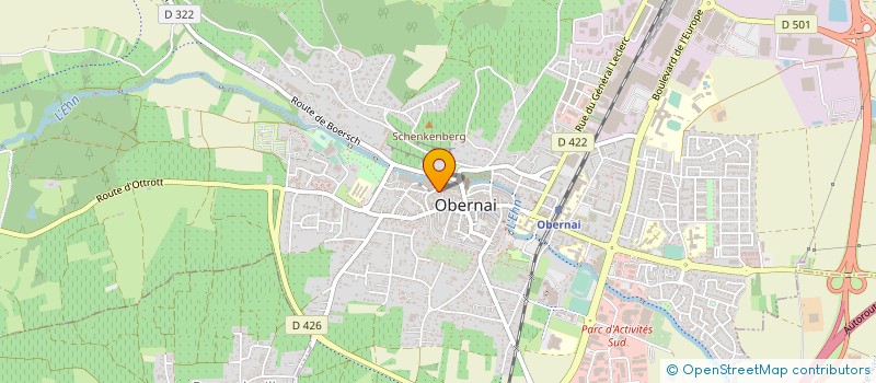 localisation de l'entreprise STUDIO B CONCEPT à OBERNAI