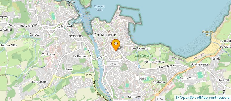 localisation de l'entreprise STUDIO B&P  DOUARNENEZ