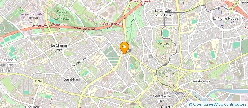 localisation de l'entreprise STUDIO B PROD  CAEN