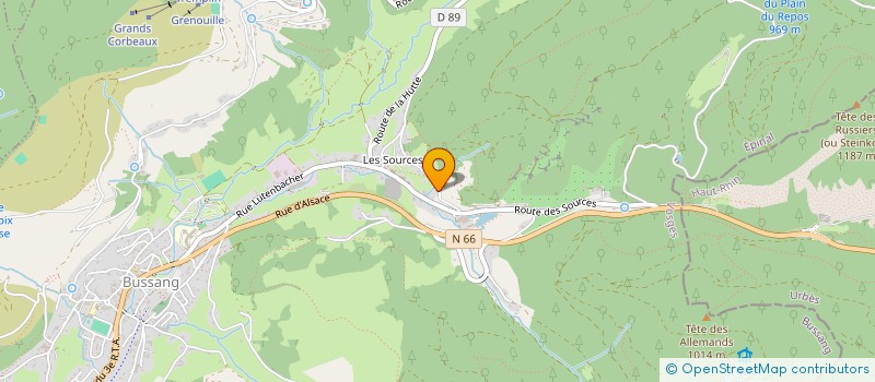 localisation de l'entreprise STUDIO BALANCE  BUSSANG