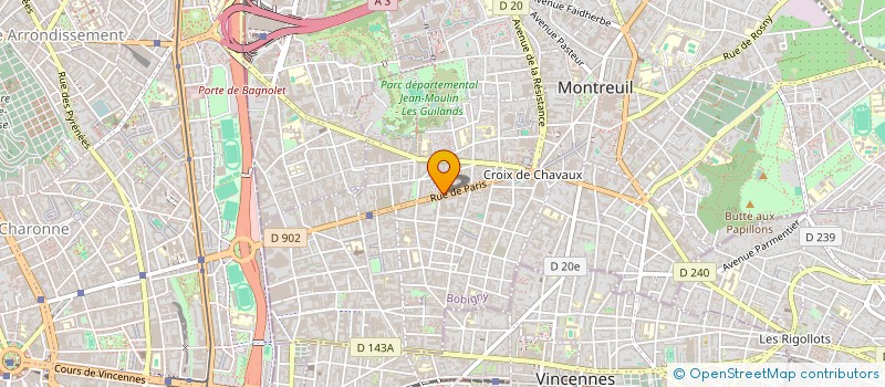 localisation de l'entreprise STUDIO BALTHAZAR à MONTREUIL