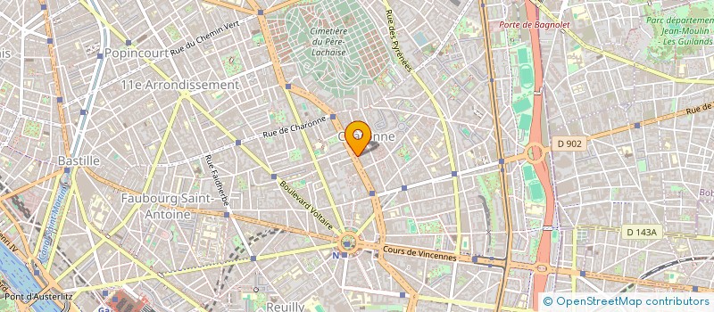 localisation de l'entreprise STUDIO BAPTISTE CACCIA à MONTREUIL