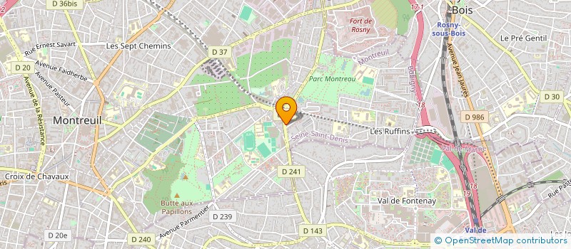 localisation de l'entreprise STUDIO BARBER à MONTREUIL