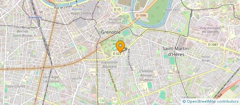 localisation de l'entreprise STUDIO BARBER CLEMENCEAU  GRENOBLE