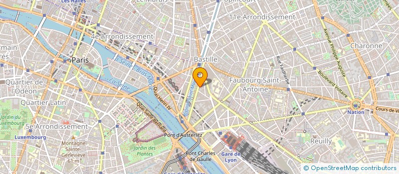 localisation de l'entreprise STUDIO BASTILLE à PARIS