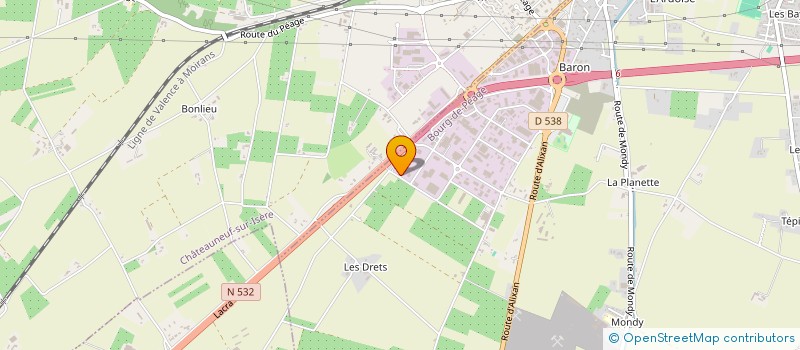 localisation de l'entreprise STUDIO BDP  BOURG-DE-PEAGE