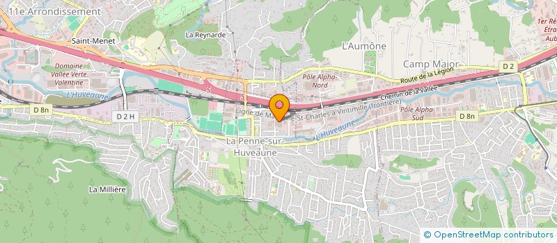 localisation de l'entreprise STUDIO BLACK EIGHT  LA PENNE-SUR-HUVEAUNE